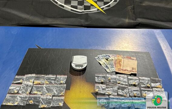 Homem é preso por tráfico de drogas em operação da Força Tática em Ouvidor