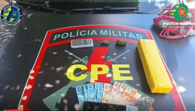 Casal é preso por tráfico de drogas durante operação da CPE em Campo Alegre de Goiás