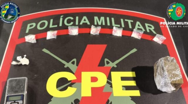 Jovem é preso por tráfico de drogas no bairro Castelo Branco, em Catalão