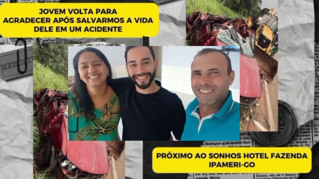 "Nasci de novo": cabeleireiro de Catalão grava vídeo para agradecer casal que o salvou em acidente na GO-330 em Ipameri