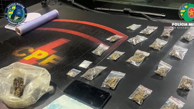 Motorista de aplicativo é conduzido à delegacia após ser flagrado com drogas em Catalão