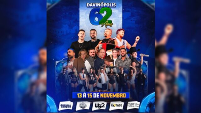 Davinópolis inicia programação dos 62 anos com caminhada, shows e atividades culturais
