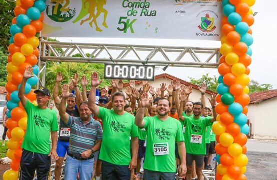 Corrida de Rua 5K Mais Saúde marca os 72 anos de Nova Aurora