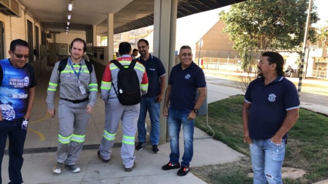 Metabase realiza ação com trabalhadores no terminal da CMOC e reforça compromisso com direitos da categoria