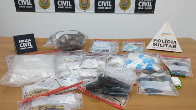 Operação Aqueronte IV prende dois suspeitos e apreende drogas, armas e dinheiro em Araguari