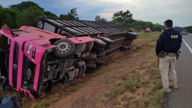 PRF registra 19 acidentes e três mortes nas rodovias federais de Goiás durante o fim de semana