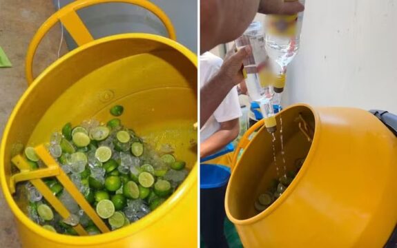 Menor cidade de Goiás faz maior caipirinha do mundo para entrar no Guinness Book