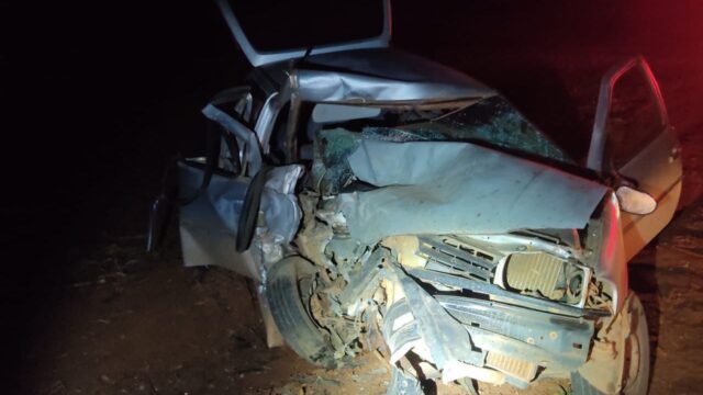 Mulher morre e duas pessoas ficam feridas em colisão frontal na MG-188, em Coromandel (MG)