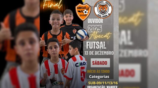Supercopa ABECAT Ouvidorense de Futsal chega às finais neste sábado (13)