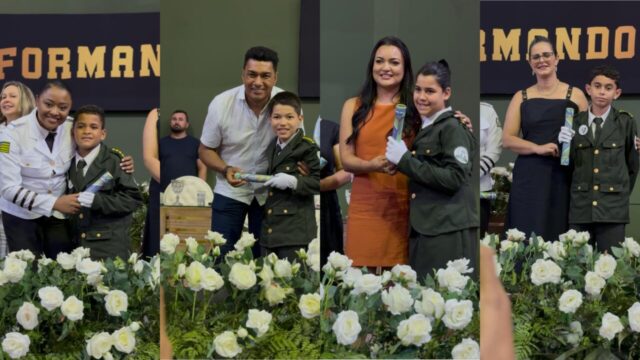 Escola Municipal Militarizada Pingo de Gente forma 43 alunos do 5º ano em Marzagão