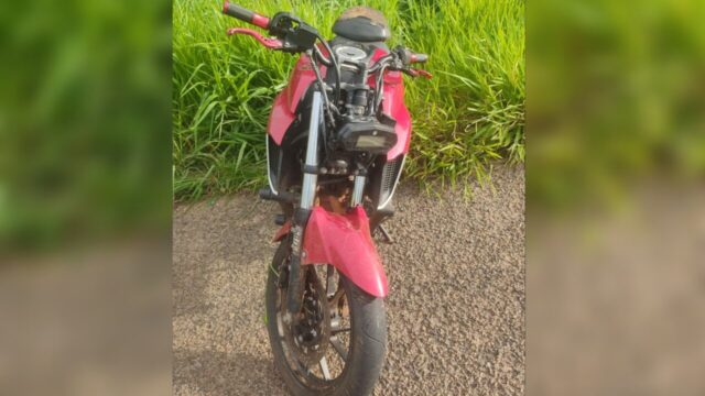 CPR recupera moto furtada em Uberlândia no Arco Viário Engenheiro Mauro Campos Neto, em Catalão