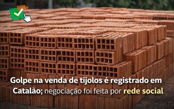 Golpe na venda de tijolos é registrado em Catalão; negociação foi feita por rede social