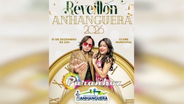 Prefeitura de Anhanguera anuncia programação especial para o Réveillon 2026