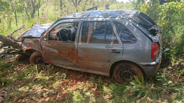 Idoso de 72 anos sofre acidente após surto psicológico e é encontrado ferido na MG-190, em Monte Carmelo