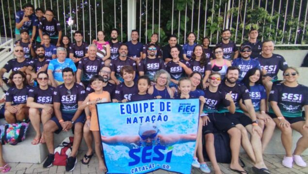 SESI Catalão conquista 3º lugar geral na Copa SESI de Natação e celebra oito campeões por categoria