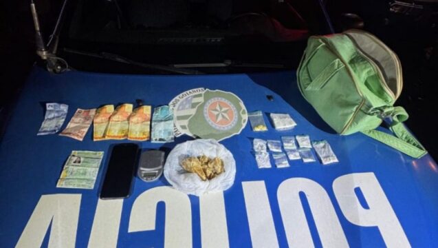 PM prende dois suspeitos por tráfico de drogas e apreende entorpecentes em Ipameri