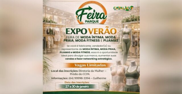 Oportunidade de negócios em Catalão: inscrições abertas para a EXPO Verão na Feira Parque