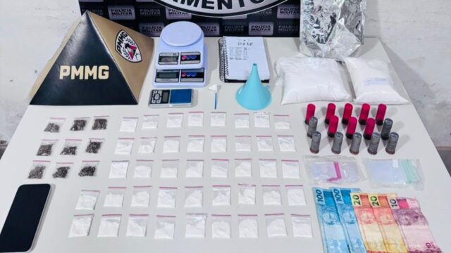 Homem de 24 anos é preso por tráfico de drogas em Araguari após denúncia anônima