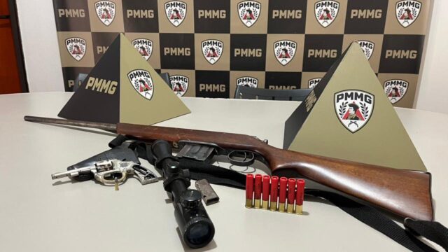 Homem é preso por violênci@ doméstica e PM apreende armas de fogo em Monte Carmelo