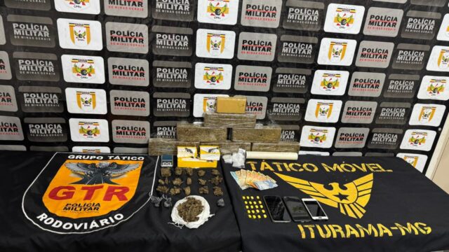 Polícia Militar apreende grande quantidade de drogas após ação conjunta em Iturama (MG)