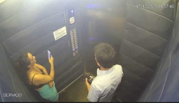 Morador que apareceu em imagens com corretora em elevador diz que sofreu acusações e abalo emocional