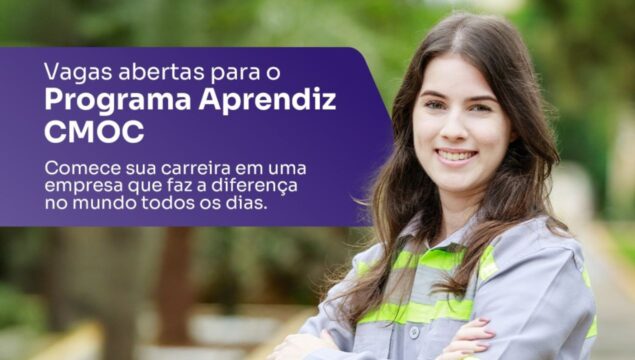 CMOC Brasil abre inscrições para Programa Aprendiz em Catalão e Ouvidor
