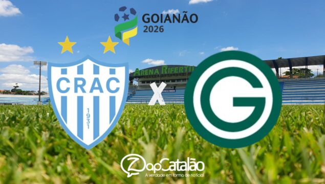 Crac recebe o Goiás hoje (15), em Catalão, pela segunda rodada do Goianão 2026