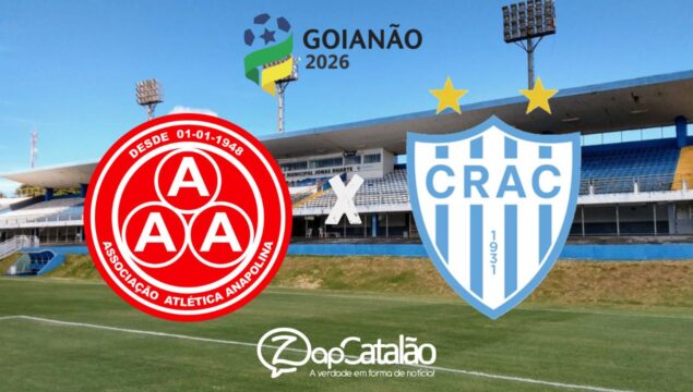 Anapolina e Crac se enfrentam hoje (21) pela 4ª rodada do Goianão 2026