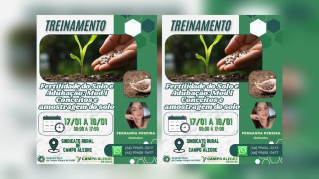 Campo Alegre de Goiás recebe dois treinamentos voltados ao fortalecimento do agro