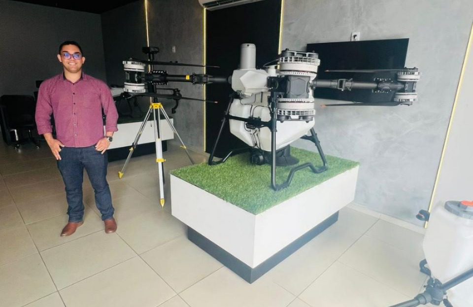 Gabriel Peixoto é geógrafo, especialista em fertilidade e manejo de solos, e referência estadual no uso de drones na agricultura (Foto: Arquivo Pessoal)
