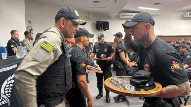VÍDEO: Aula inaugural marca início do 45º Curso de Patrulhamento Tático da PM em Catalão