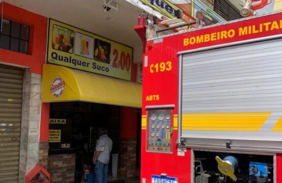 Princípio de incêndio atinge lanchonete no Centro de Uberlândia