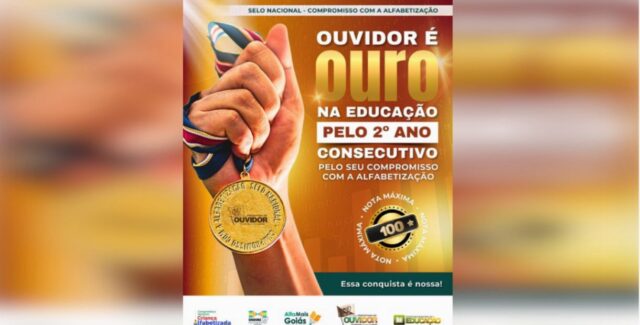 Ouvidor conquista nota máxima e recebe Selo Ouro na Educação pelo 2º ano consecutivo