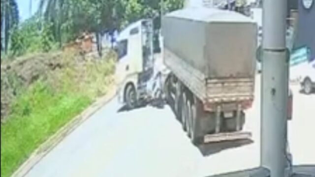 Vídeo registra acidente chocante que quase tirou a vida de adolescente em Catalão