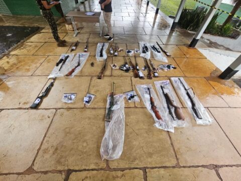Polícia Civil em Coromandel encaminha armas de fogo apreendidas para destruição