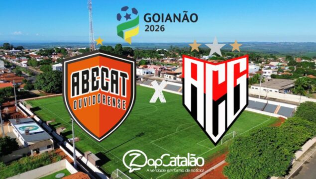 ABECAT Ouvidorense recebe o Atlético-GO hoje (12) pelo jogo de ida das quartas de final do Goianão 2026