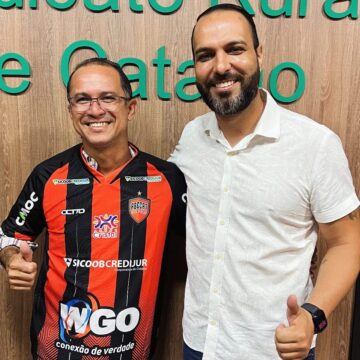 Presidente do Sindicato Metabase visita Sindicato Rural de Catalão e reforça parceria entre entidades