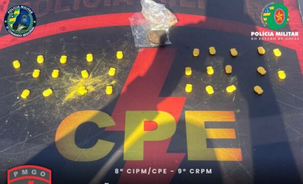 CPE apreende 28 comprimidos de ecstasy e haxixe durante Operação Carnaval em Três Ranchos