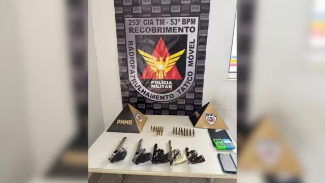Operação apreende cinco revólveres e detém seis suspeitos, quatro deles menores, em Araguari