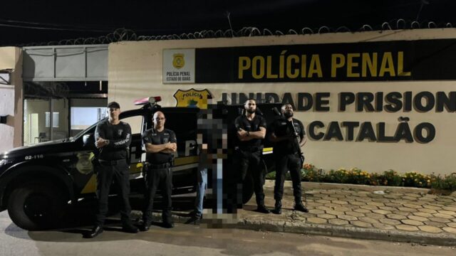 Foragido da Justiça do estado de Mato Grosso é capturado pela Polícia Penal em Catalão
