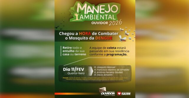 Ouvidor intensifica ações de combate à dengue com coleta de entulho