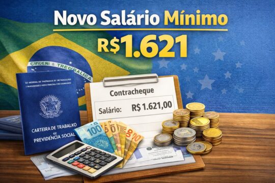 Novo salário mínimo de R$ 1.621 começa a ser pago nesta segunda-feira