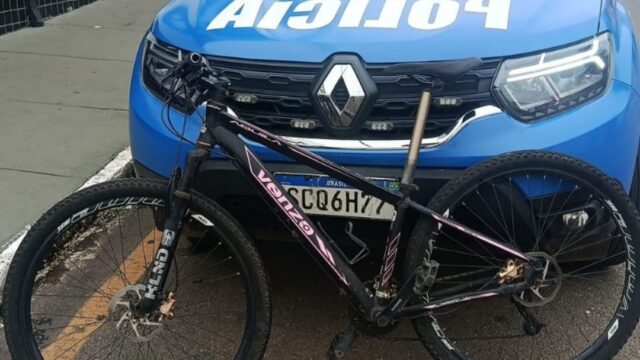 Homem é detido suspeito de furtar bicicleta na Avenida Dr. Lamartine Pinto de Avelar, em Catalão
