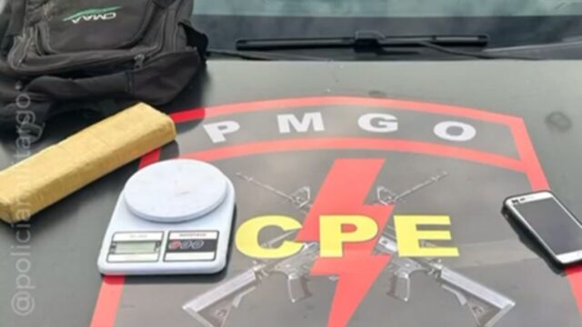 Passageiro é preso com cerca de 1 kg de maconha durante operação da CPE em Caldas Novas