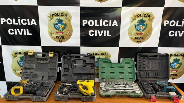 Homem de 29 anos é preso em flagrante por furto de ferramentas em Goiandira, diz Polícia Civil
