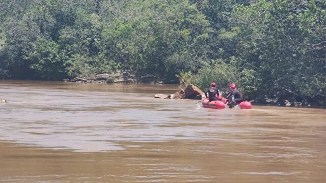 Homem desaparece após afogamento no Rio do Peixe, em Santa Cruz de Goiás; buscas entram no quinto dia