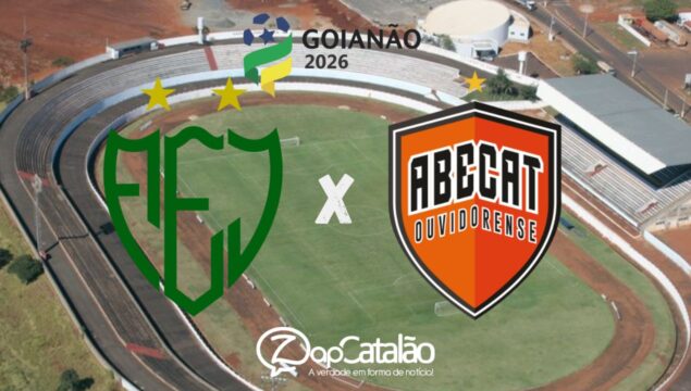 Com vantagem, ABECAT Ouvidorense enfrenta Jataiense hoje (8) no Arapucão pelo jogo de volta da final do playoff do 5º lugar do Goianão 2026