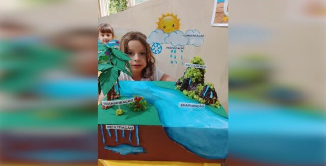 Alunos de escola municipal em Ouvidor surpreendem com maquetes sobre o ciclo da água