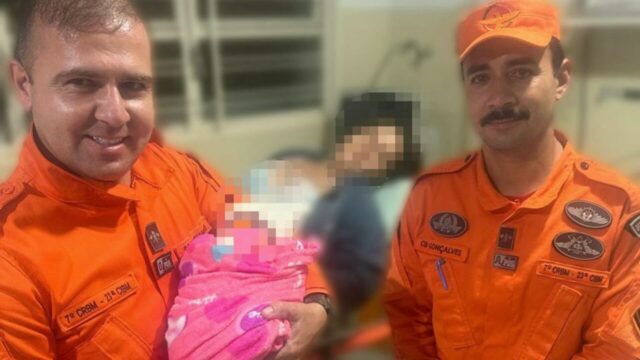 Bombeiros realizam parto dentro de viatura durante atendimento em Ipameri