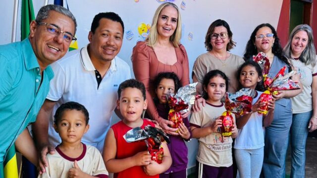 Prefeitura de Anhanguera realiza entrega de ovos de Páscoa para alunos e servidores municipais